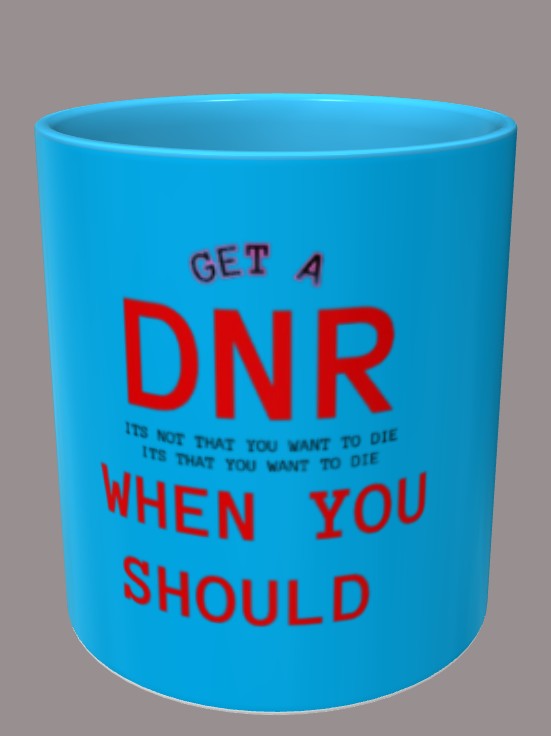 DNR Awareness Mug - lt blue