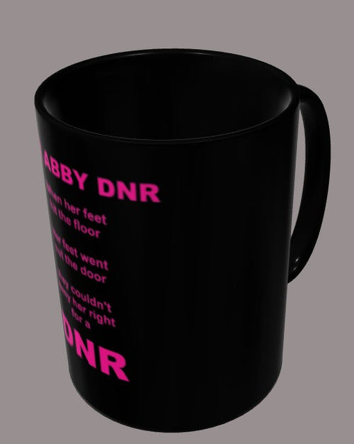 ABBY'S DNR mug - black