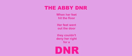 ABBY'S DNR mug - pink